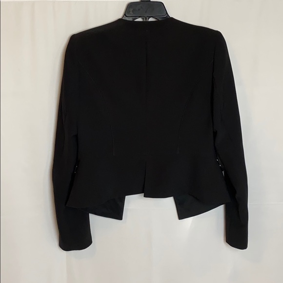 WHBM Black Blazer with polka dot inseam - Picture 5 of 6